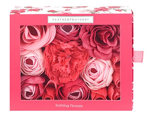 Heathcote & Ivory Sweet Pea and Honeysuckle Bathing Flowers in Sliding Box 85 g