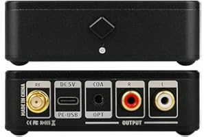 AOSHIDA BLAD-S1 HiFi Bluetooth Récepteur USB DAC BT5.1 QCC5125 LDAC Bluetooth/USB Entrée Optique/Coaxiale/RCA Sortie Convertisseur Numérique Analogique Desktop Audio Récepteur Convertisseur