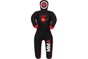 BUYBUY SPORTS Sac de frappe pour enfants MMA jiu jitsu brésilien lutte lutte judo arts martiaux judo martiaux boxe enfants jeunes – non rempli