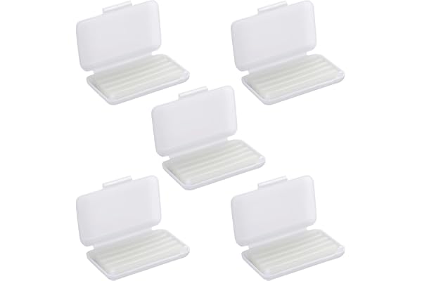 Lot de 5 bandes de cire orthodontique pour appareils dentaires - 25 bandes de cire dentaire - Pour soulager les irritations et la douleur - Pour porteurs dentaires