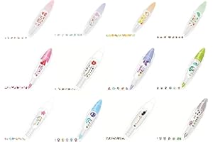 AUMUDE Penna decorativa fai da te con simpatici animali, penna decorativa 2023 nuova penna a nastro decorativo in pizzo fai da te, penna a nastro di correzione carino cartone animato, carino nastro di