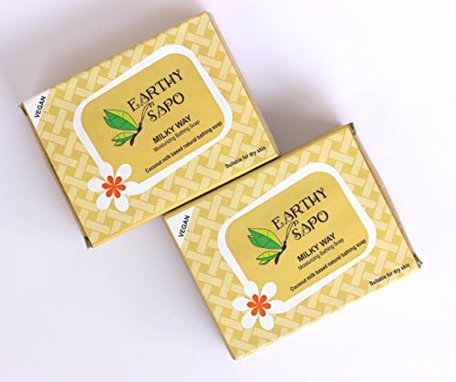 Handmade Milky Way Moisturizing Bathing Soap (coconut milk), 100g pack of 2