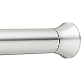 Tringle De Douche Télescopique Foeska - Acier Inoxydable - Sans Perçage - Réglable 63-290cm - Argent