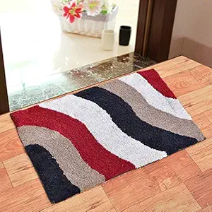 Swiss India Abstract Pure Cotton Door Mat - 20 inch x 30 inch (Multi Color)