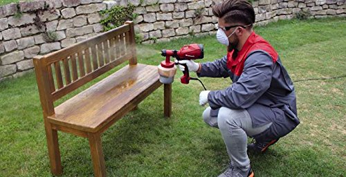 Einhell Elektrisches Farbsprühsystem TC-SY 400 P (400 W, Behältervolumen 800 mL, Sprühpistole, abnehmbarer Sprühkopf, Softgriff) - 6