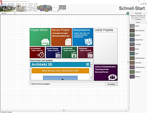 Avanquest Architekt 3D X8 Innenarchitekt - Software de dise  o automatizado  CAD   Alem  n  PC  1GHz Intel Pentium  512 MB  4500 MB  DVD-ROM 