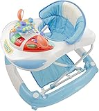 Der Lauflerner ist höhenverstellbar und wächst mit. Er ist ca 73 x 70 x 55cm groß. Er hat eine weiche Polsterung und eine hohe Rückenlehne, so dass ihr Kind bequem sitzen kann. Der Sitz ist abwaschbar.