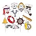 Produktbild 20PCS Nautical Photo Booth Props Navy Anchor Sailor foto booth hochzeit Kit auf Sticks Anchor Party Bevorzugungen, brauchen nicht DIY,BizoeRade