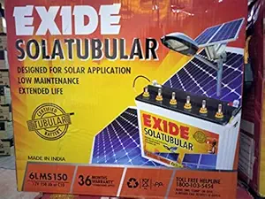 Exide Solar C10 Tubular Battery - 150AH Inverter Battery 6LMS 150