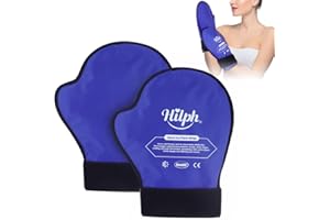 Hilph Rękawiczki na lód do rąk na urazy rąk, zimne rękawiczki do chemioterapii neuropatii, wielokrotnego użytku, rękawice do wielokrotnego użytku, do zapalenie stawów, tunel nadgarstka, łagodzenie