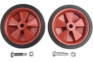 babominimer Coppia di ruote girevoli resistenti e affidabili per le esigenze del tuo compressore d'aria, confezione da 2, set di 2 ruote di ricambio per compressore da 15,2 cm, 2 ruote in gomma da 12