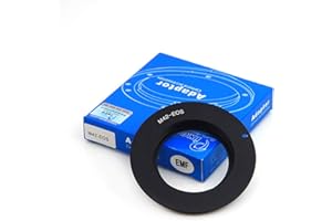 Pixco Lens Mount Adapter EMF AF Confirmation Chip for M42 Lens to Canon EOS EF 550D 500D 450D 400D 350D 300D 1100D 1000D Cameras (M42-EOS (black))