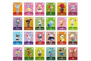 YOMADFUN 24PCS Cards for Animal Crossing New Horizons, Animal Crossing NFC Cards Series 5 Happy Home Paradise Compatible with Switch/Switch Lite/Switch OLED, Wii U and New 3DS