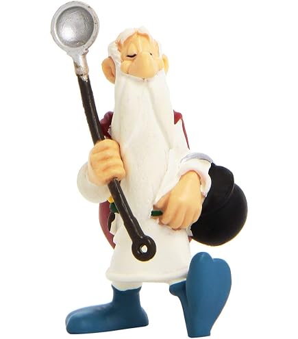 Figurine Astérix Eisa - Assurancetourix Jouant De La Lyre - Porcelaine Mate Des Années 80