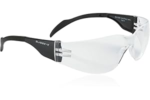 ‎SWISSEYE SWISSEYE Outbreak S Sportbrille für schmale Gesichter (100% UVA-, UVB- und UVC-Schutz, minimales Gewicht, splitterfreies Fassungsmaterial PC, Polycarbonatscheibe, inkl. Mikrofaserbeutel), Schwarz