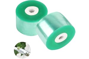 ZFYQ Cinta de Injerto, 2 Rollas de Cinta Estirable para Injertos de Plantas, Árboles Frutales Flores Viveros Herramientas de Jardinería, Cinta Autoadhesiva de Injerto Verde 100M x 3cm