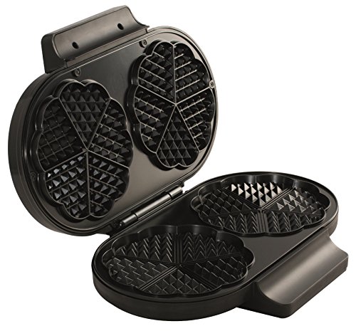 Waffelautomat Doppel-Waffeleisen mit regelbaren Thermostat für 2 Waffeln