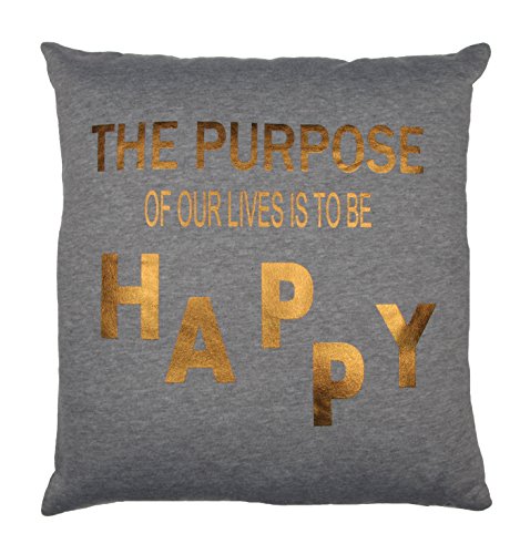 Design Kissen gefüllt, bedruckt mit Stern & Schrift Motiv, Silber und Kupfer, Kissen, 50x50cm, Fotokissen, Designkissen, Dekokissen, Jugendzimmer, Kinderzimmer,Kissen, (Schriftzug Kupfer)