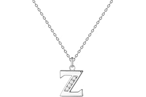 cotigo-Collar Letra Inicial Acero inoxidable con Piedra de Circonita Brillantes-Collar Mujer con Colgante de Letra A-Z - Colgante Inicial de Nombre-Regalo para Mujer, Dia de Madre