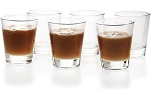 BCnmviku Lot de 6 verres à shot 5 cl / 50 ml - Passe au lave-vaisselle - Pour vodka tequila