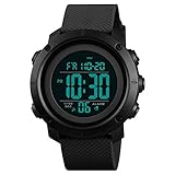 Dayllon Herren Digital Sport Uhr Wasserdicht Alarm Stoppuhr mit Plastik Armband