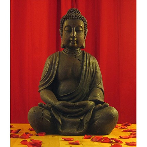BUDDHA STATUE 70CM BUDDHA FIGUR BUDDHA FIGUREN BUDDHA STATUE FÜR DEN GARTEN UND INNENBEREICH FENG SHUI NEU