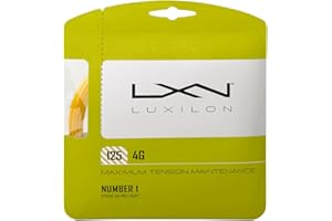 WILSON Cordages pour Raquette Luxilon, 4G, Rouleau de 2 mètres, Couleur Or, 1,25 mm, Unisexe, WRZ990141