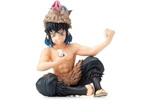 ZHONGKAIHUA Figurine Anime hashibira inosuke, Dessin animé Anime kimetsu no Yaiba PVC modèle Figurine d'action Ornements de Bureau Fournitures à Collectionner Cadeaux