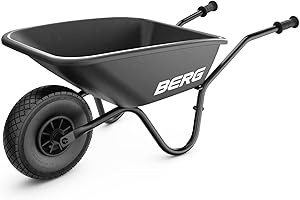 ‎BERG Berg Schubkarre Dempy schwarz Outdoor-Spielzeug, Jungen und Mädchen, ab 5 Jahren geeignet