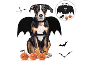 LEGENDOG Costume de Chien de Chauve-Souris Halloween, Ailes de Batte de Chien/Costumes de déguisement de Chien/Costumes d'halloween pour Animaux de Compagnie pour la décoration de Grands Moyens Chiens Cosplay
