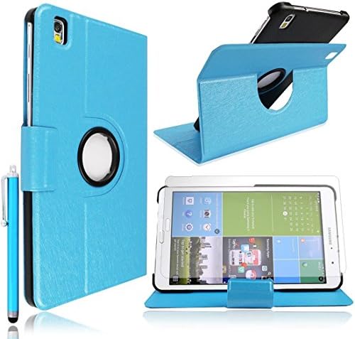 JJOnline - Samsung Galaxy Tab Pro 8.4 case (SM-T320) - ULTRA THIN / PU LEATHER 360 DEGREE ROTATING FUNCTION/ SMART STAND / MAGNETIC FLIP + SCREEN PROTECTOR + STYLUS (BLUE)