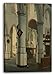 Produktbild Printed Paintings Leinwand (60x80cm): Hendrick Van Vliet - Innenraum des Oude Kerk, Delft