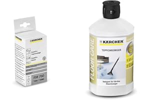 Kärcher 6.295-850.0 Nettoyeur pour Tapis (RM 760 Tablettes) & Nettoyant moquettes et tapis RM 519 pour les aspirateurs 3 en 1 Injecteur/Extracteur SE