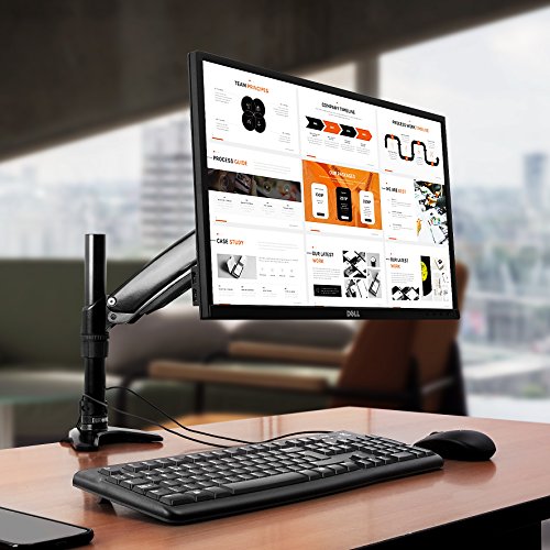 Duronic DM551X1 Monitor-Tischhalterung für einen LCD/LED Computer Bildschirm / Fernsehgerät mit Neig, Schwenk und Rotierfunktion - 2