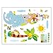Forest Animals Wall Stickers Decals for Kids Baby Bedroom Nursery Room