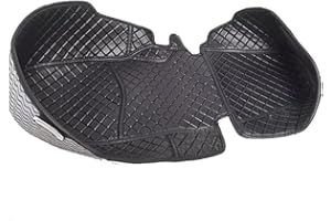 TONGYAOYAO Per XMAX300 XMAX400 XMAX125 X-MAX XMAX 300 400 125 2017-2023 Moto Posteriore Tronco Secchio di Stoccaggio Fodera per Cuscino Fodera Tappetino Coperta Cuscino Pelle PU Pad Accessori (Nero)