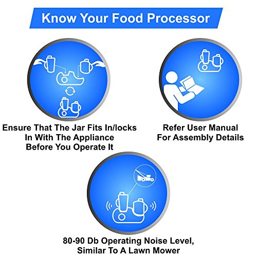 Inalsa INOX 1000-Watt Food Processor (Black/Silver) Inalsa INOX 1000-Watt Food Processor (Black/Silver)