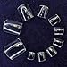 500pc Clear Transparent False Fake Artificial UV Gel Acrylic Toe Nail Art Tips 10 Sizes