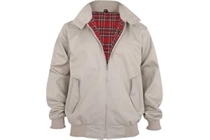 Parsa Fashions Malaika® Harrington Jacket Men's Classic Vintage Retro Scooter 1970'S Bomber Trendy Coat X-Small to XXXXX-Large Available in PLUS SIZES (Extra Small to 5XL)
