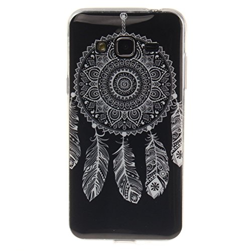 GuranÂ® Custodia in Silicone per Samsung Galaxy J3 / J3 2016 J310 Smartphone Morbida TPU Gel Gomma Cover Case-Campana del vento