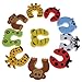 Vktech 10pcs Set Child Safety Cartoon Door Card Baby Door Stopper Clip Security