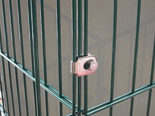 12er Pack Eckverbinder Schelle für Gabionen, Zaun, Doppelstabmatten, Komposter