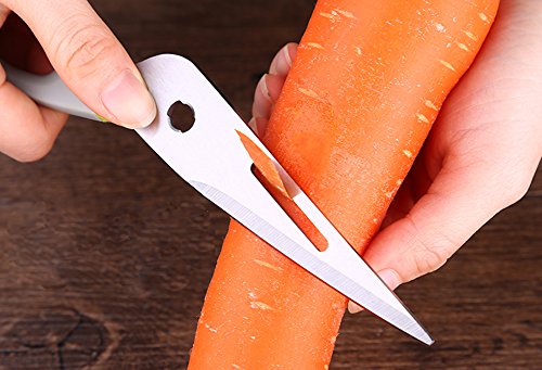Joyoldelf Küchenschere / Heavy Duty Multifunktions schere / Haushaltsschere – Edelstahl Razor Sharp Mehrzweckschere mit Wellenschliff – Spülmaschinenfest - 6