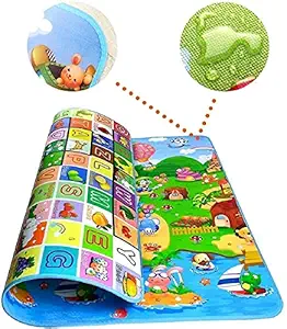 MWMallIndia Double Sided Water Proof 6 * 4 Feet Baby Mat Carpet for Kids