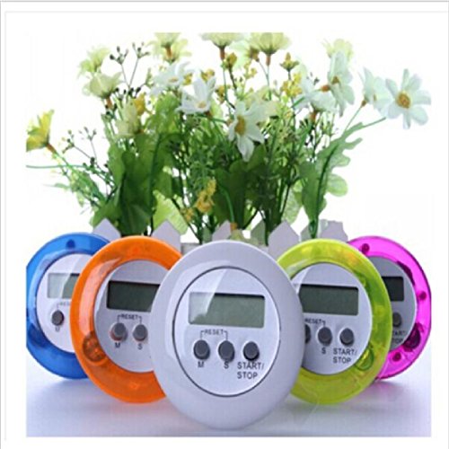Küchentimer, multi-plastique Chronometer Elektronische rund chronomètres-Zähler-Küche Farbe zufällige - 3