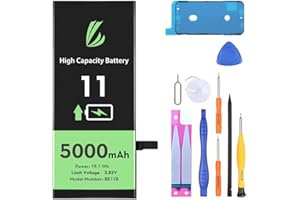 LL TRADER Akku für iPhone 11, 5000mAh Lithium-Ionen-Akku mit hoher Kapazität und Reparaturwerkzeugen