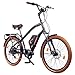 Produktbild Leisger® CD5 36V, E-Bike Cruiser, 14Ah 504Wh Panasonic Zellen Akku, matt schwarz / orange