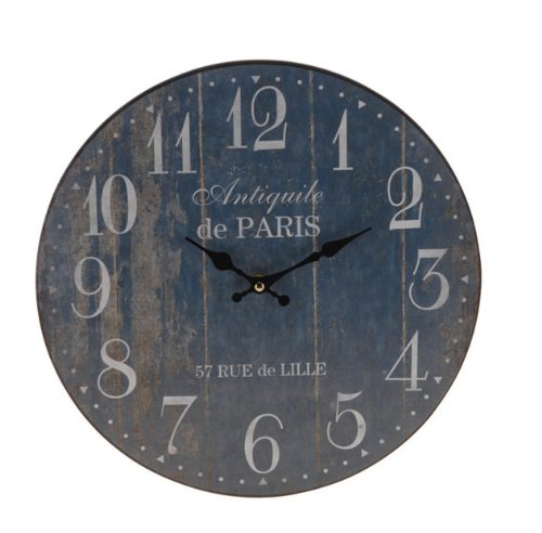 LS Design Wanduhr Küchenuhr Bürouhr Kolonialstil Antik Shabby Retro Look Paris Style - 2