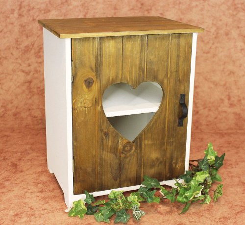 DanDiBo Schrank Minikommode 12021 Küchenschrank Regal 35 cm Shabby Küchenregal mit Herz - 5
