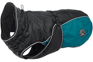 HUNTER Hundemantel UPPSALA ALLROUNDER, Farbe: anthrazit/petrol, wasser- und windabweisend, herausknöpfbares Innenfutter, reflektierende Paspeln, elastische Fixiergummis, optimaler Sitz, Größe: 55